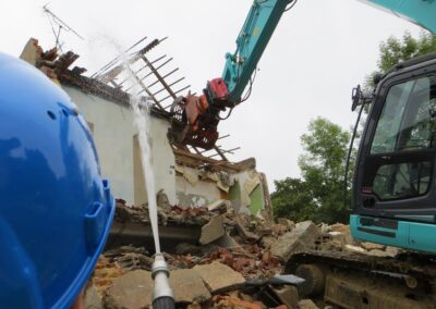 Staubniederschlagung bei Abriss