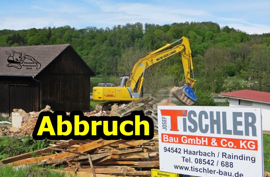 Abbruch mit Blick auf die Donau