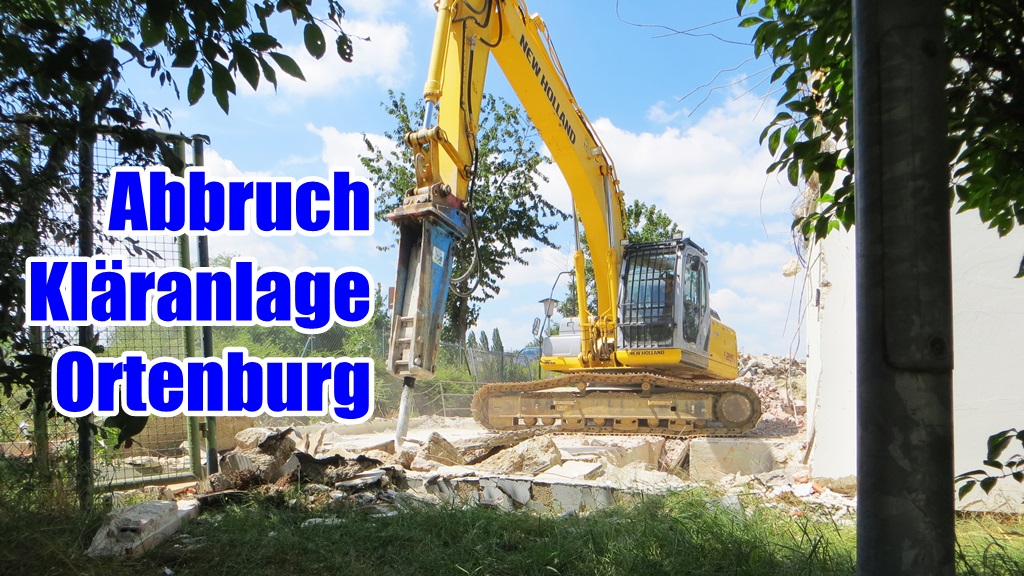 Abbruch der alten Kläranlage Ortenburg