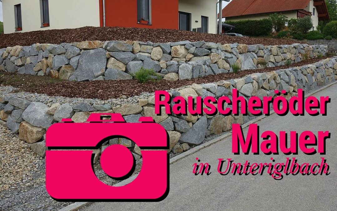 Rauscheröder Mauer mit Abtreppung