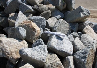 Mauersteine Granit 10-60 kg grau