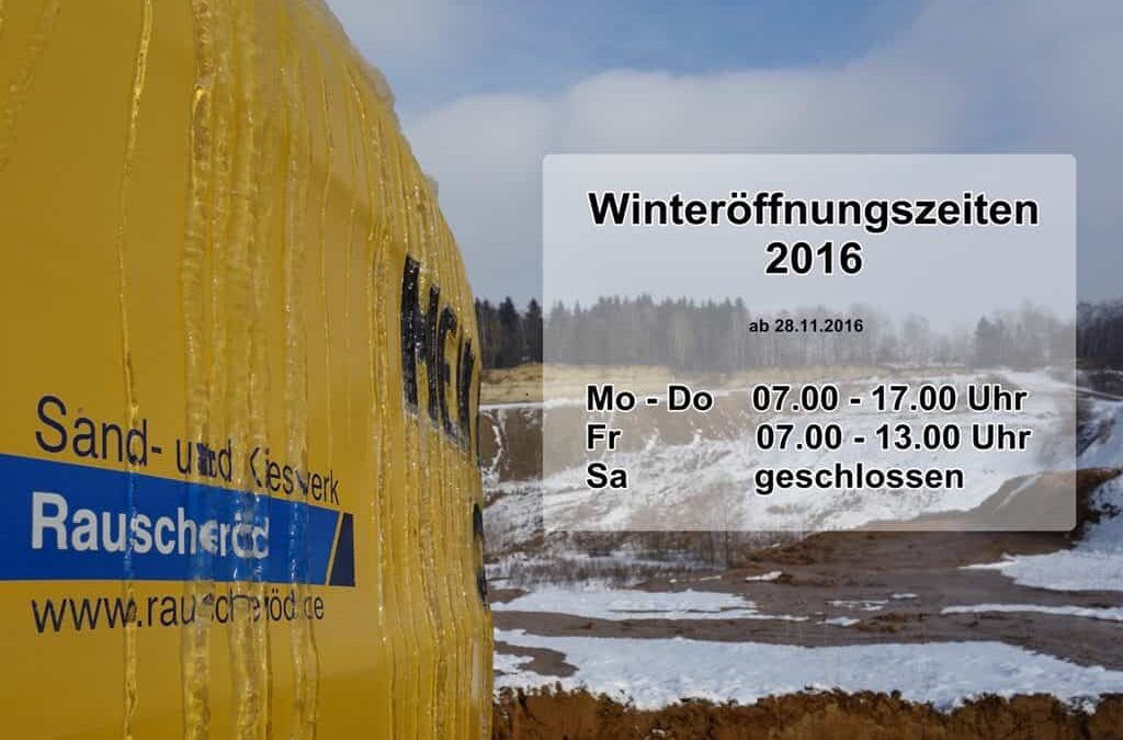 Öffnungszeiten Dezember 2016