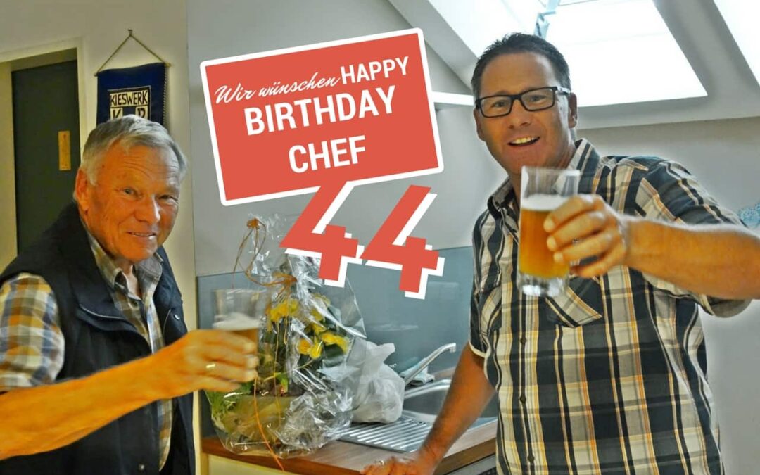 Der Chef hat Geburtstag