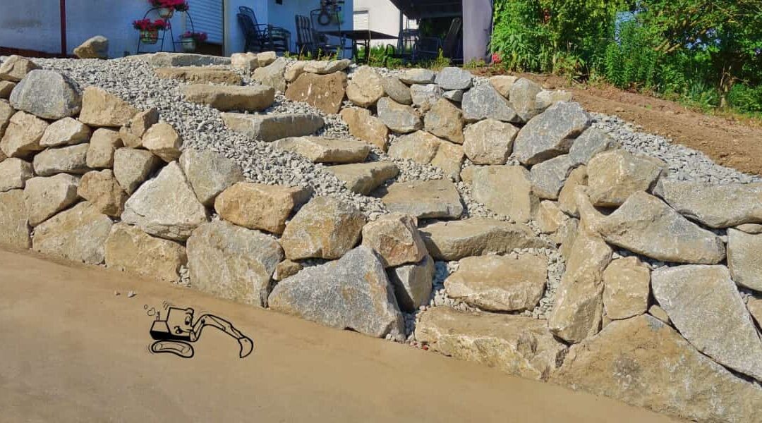 Zufahrt mit Rauscheröder Mauer