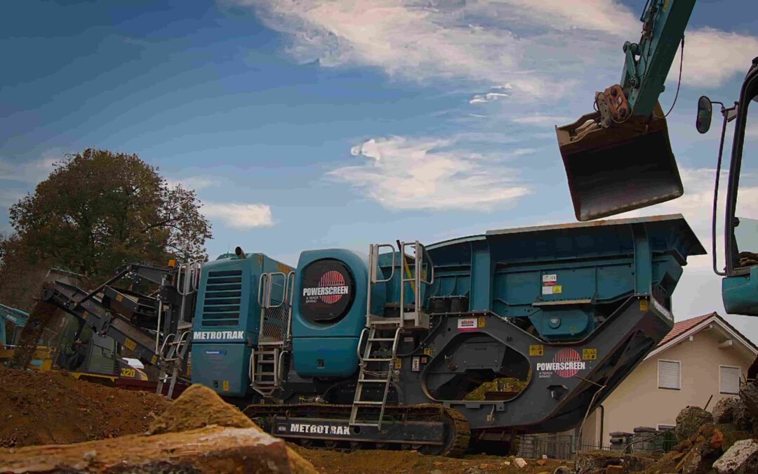 Bauschuttrecycling im Kieswerk